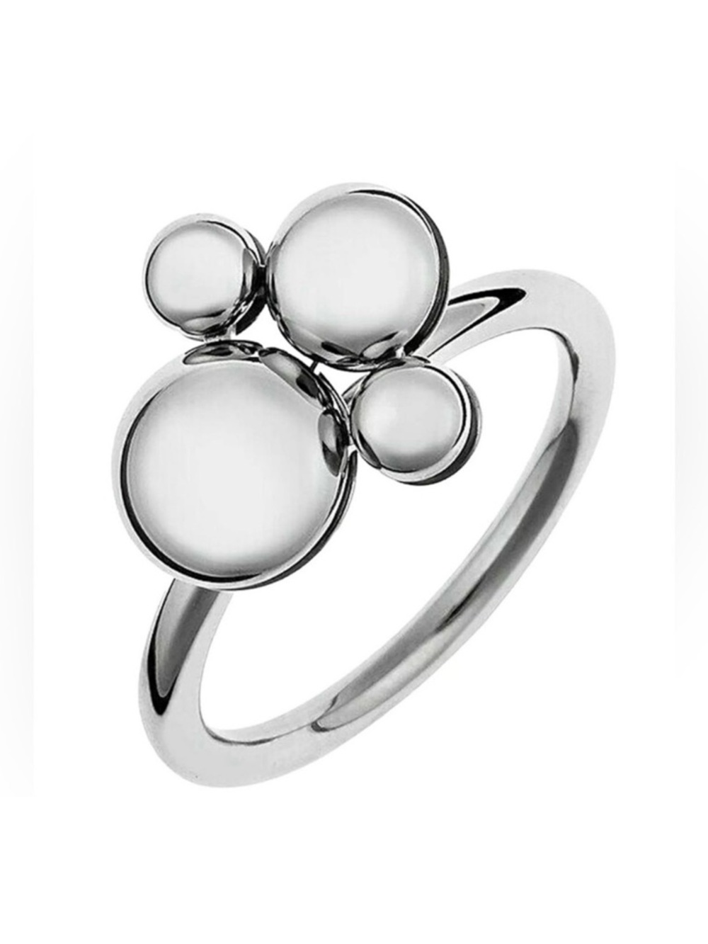 Calvin Klein Polished Silver Fidget Ring Size 7 With Dust Bag & Box NWT - Picture 2 of 7